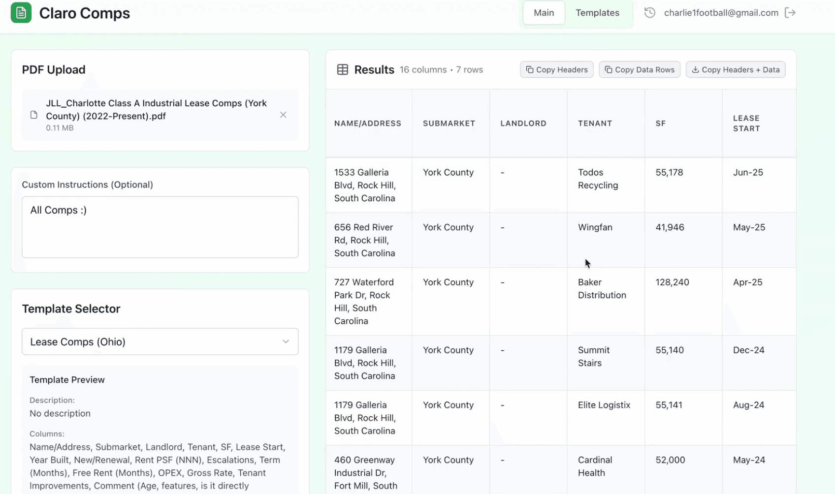 Results Review Interface